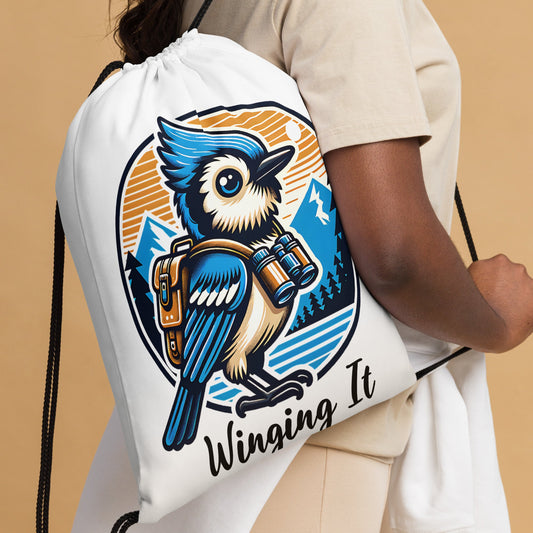 Winging It Drawstring Bag - Drawstring Bag - Discovery Co.