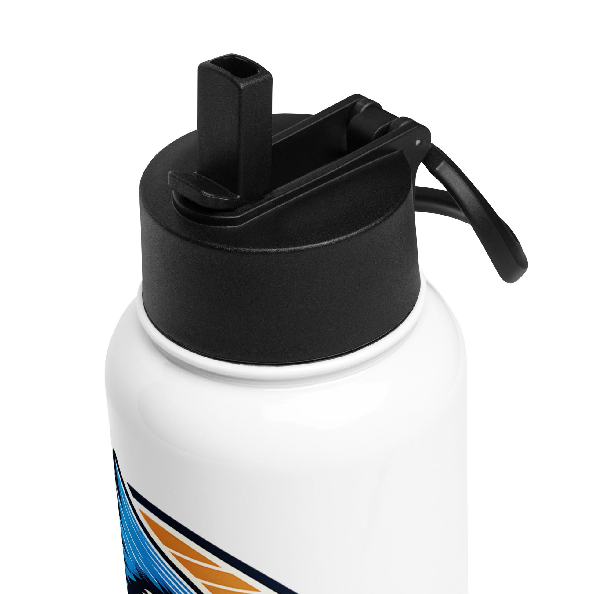 Winging It Stainless Steel Water Bottle With Straw Lid - Stainless Steel Water Bottle With Straw Lid - Discovery Co.