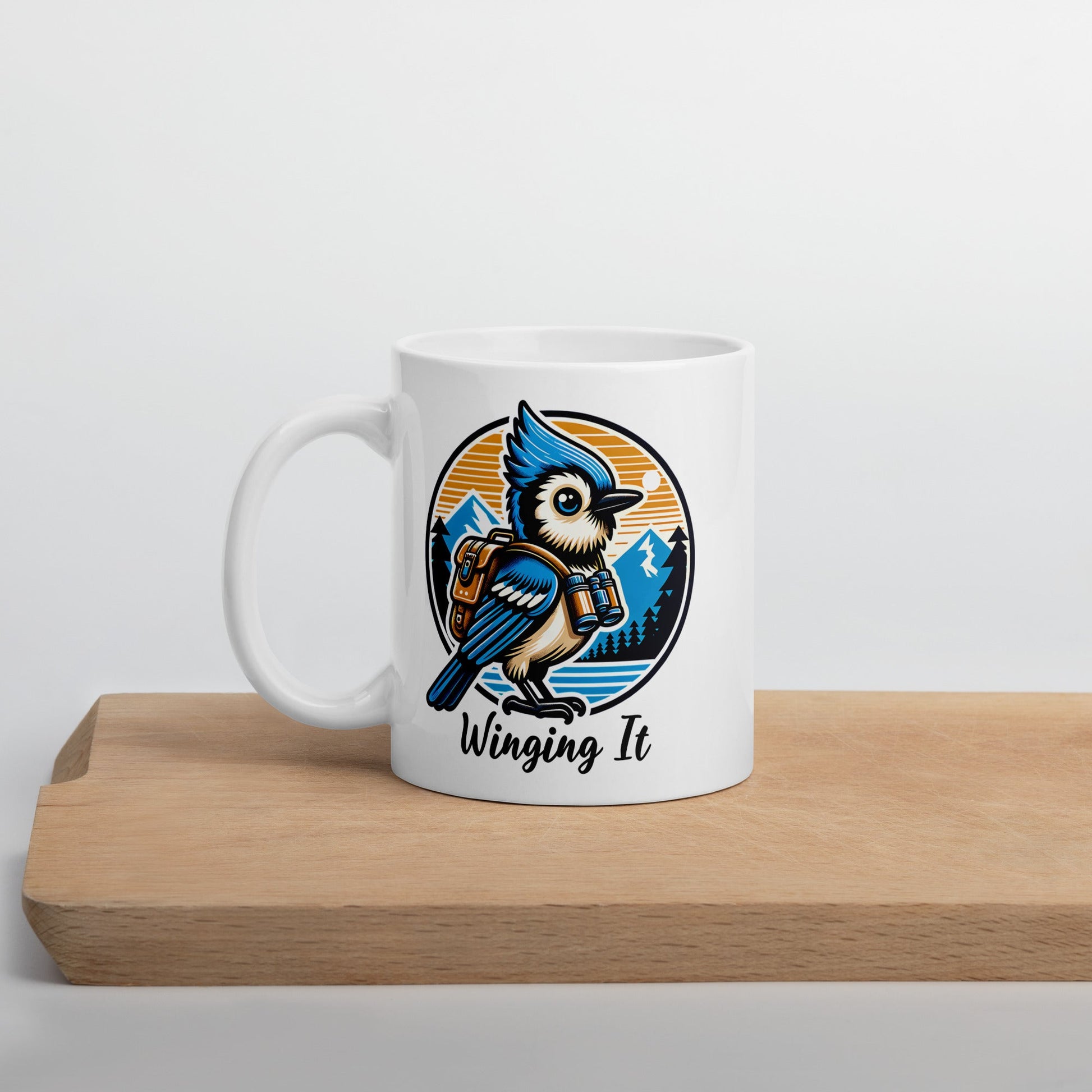 Winging It White Glossy Mug (11 oz, 15 oz, 20 oz) - Mugs - Discovery Co.