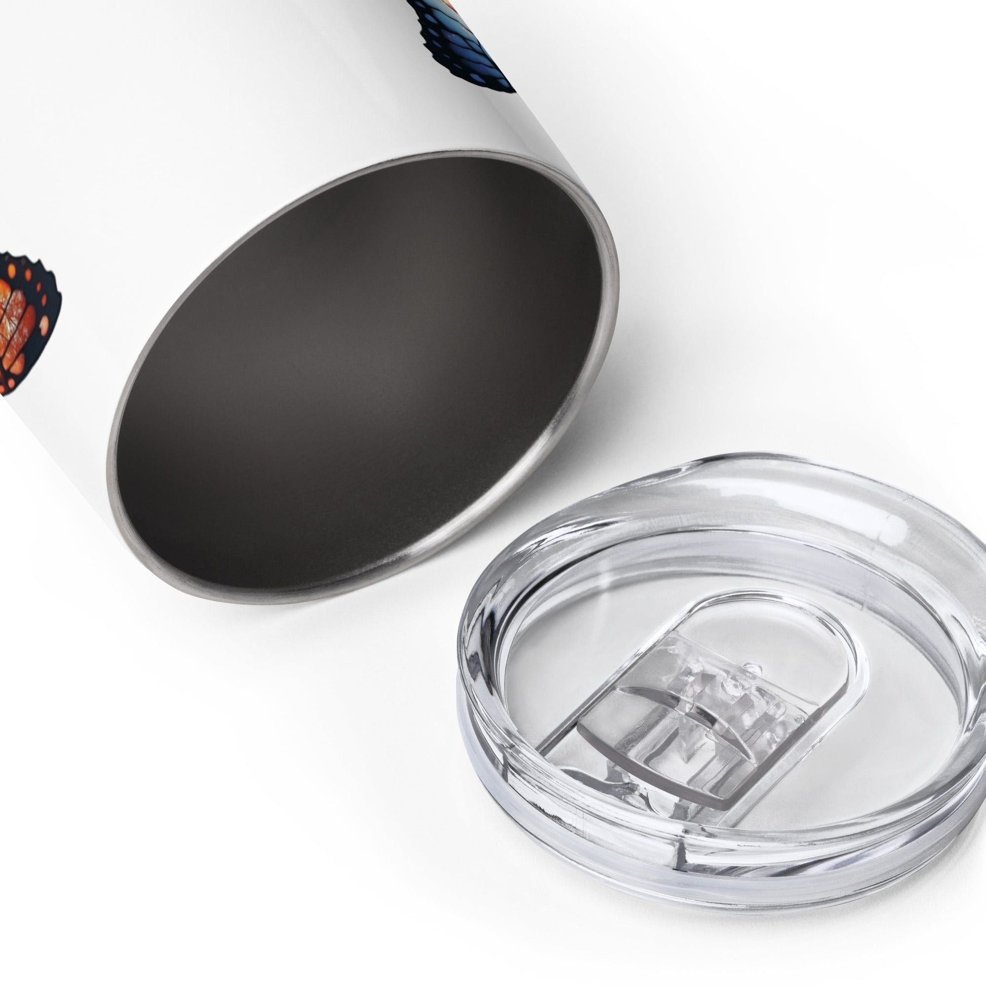 Wings Of Nature Butterfly Stainless Steel Wine Tumbler - Steel Tumbler - Discovery Co.