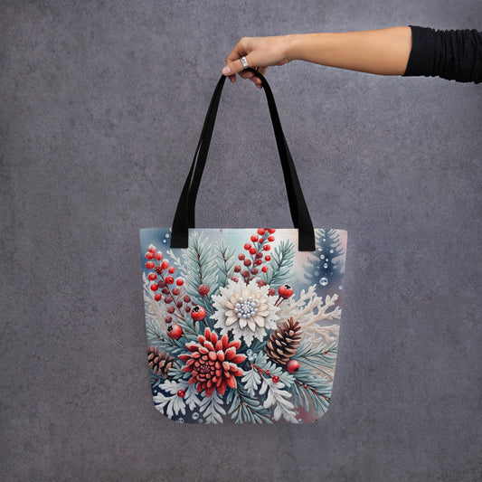 Winter Bouquet Tote Bag - Tote Bags - Discovery Co.