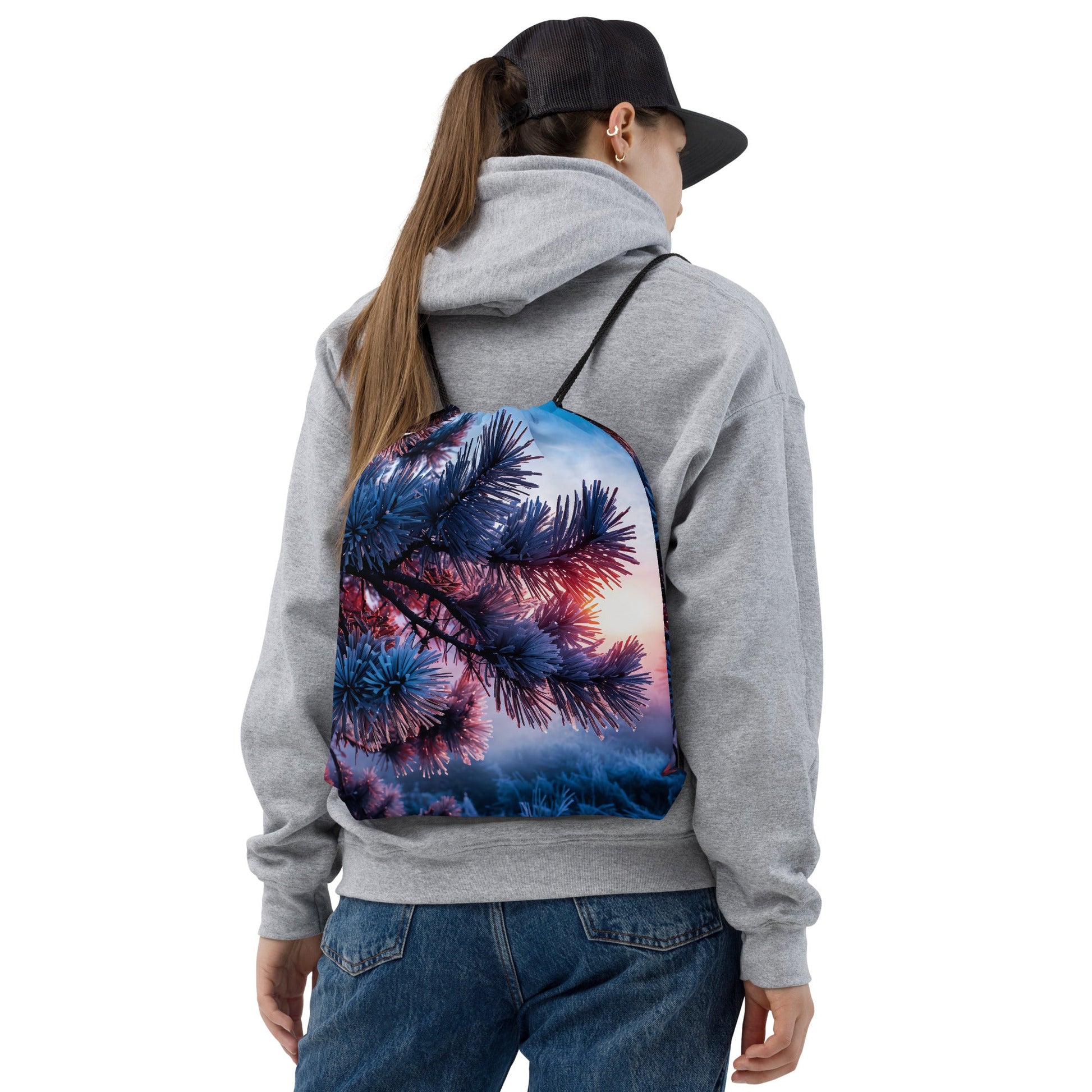 Winter Frost Drawstring Bag - Drawstring Bag - Discovery Co.