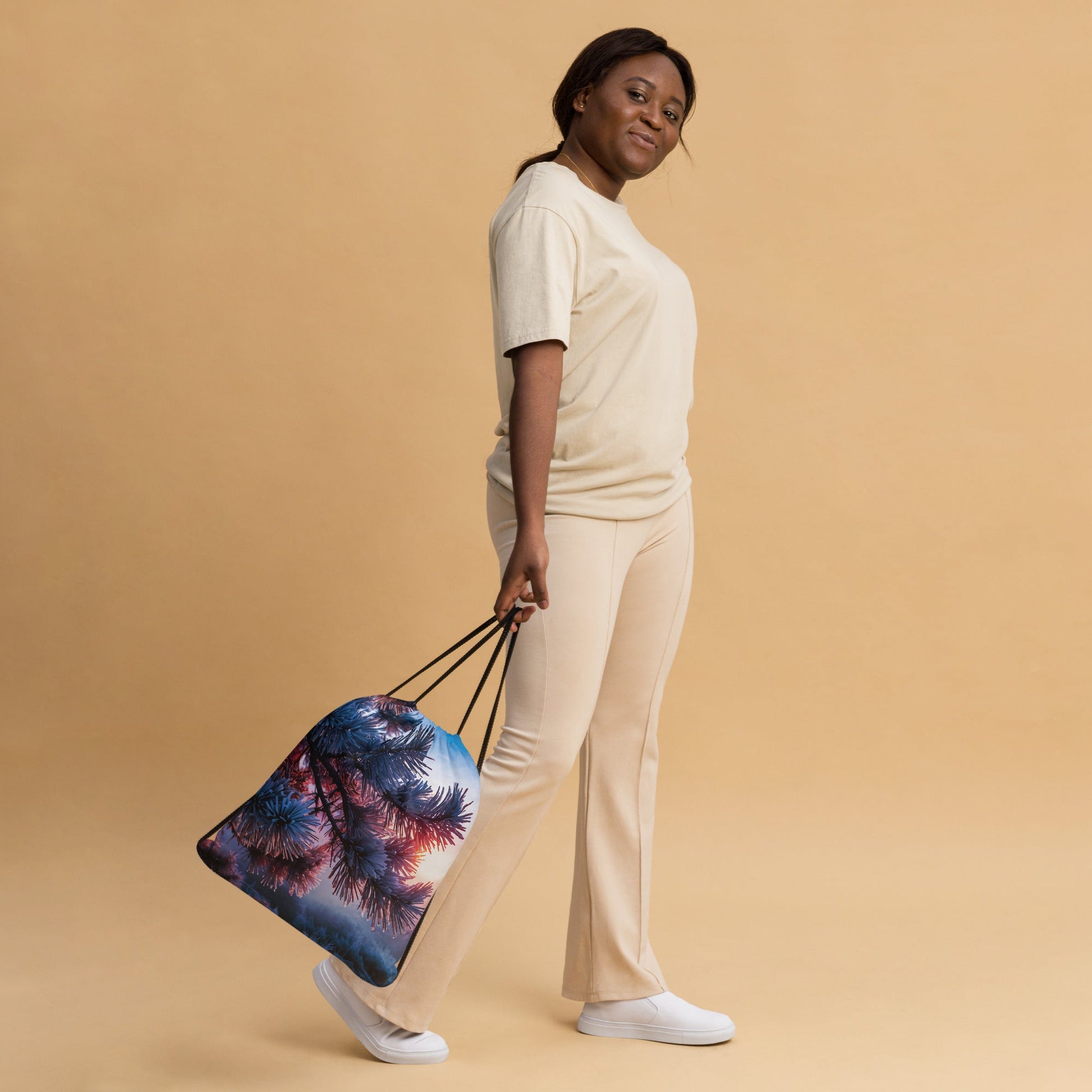 Winter Frost Drawstring Bag - Drawstring Bag - Discovery Co.