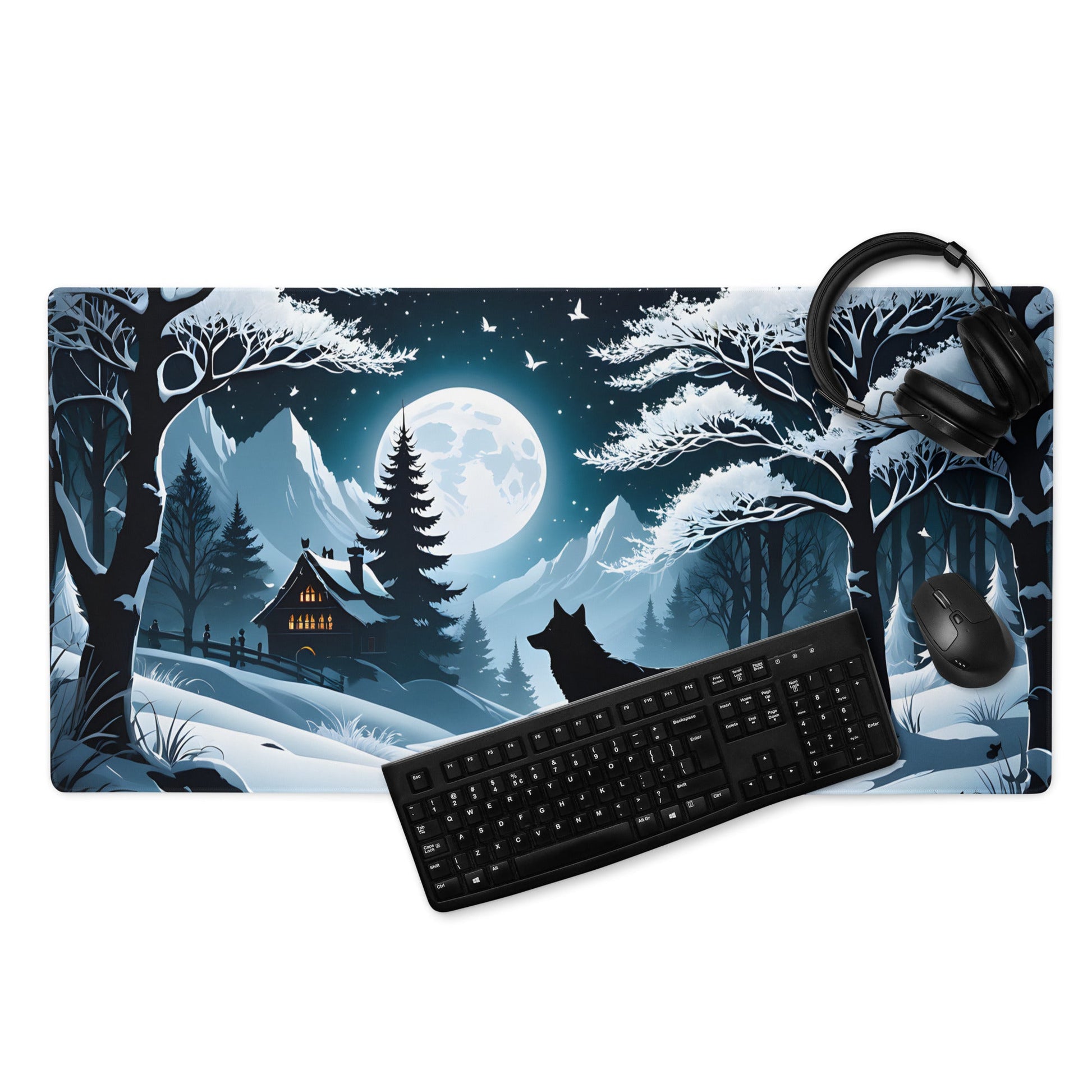 Winter Wolf II Gaming Mouse Pad - Mouse Pads - Discovery Co.