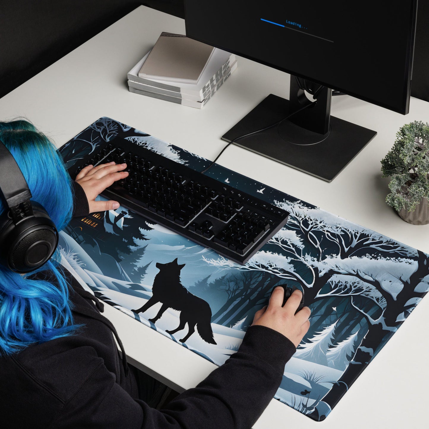 Winter Wolf II Gaming Mouse Pad - Mouse Pads - Discovery Co.