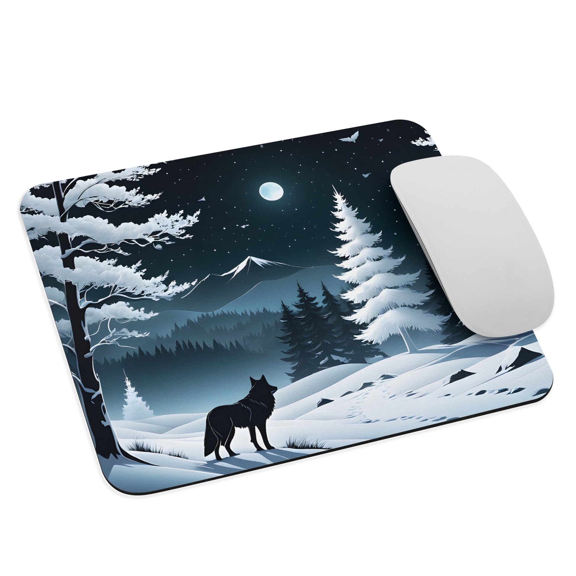 Winter Wolf Mouse Pad - Mouse Pads - Discovery Co.