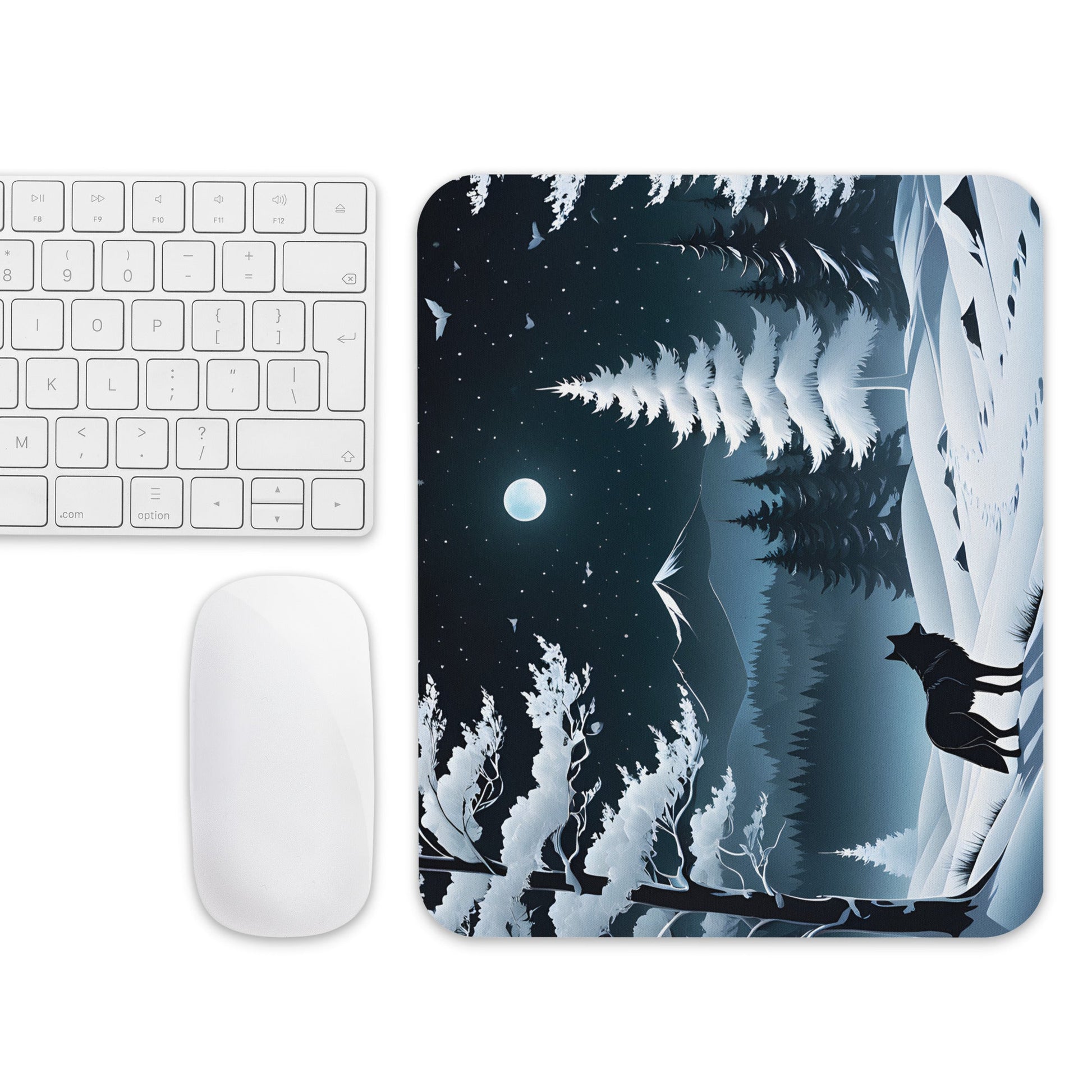 Winter Wolf Mouse Pad - Mouse Pads - Discovery Co.