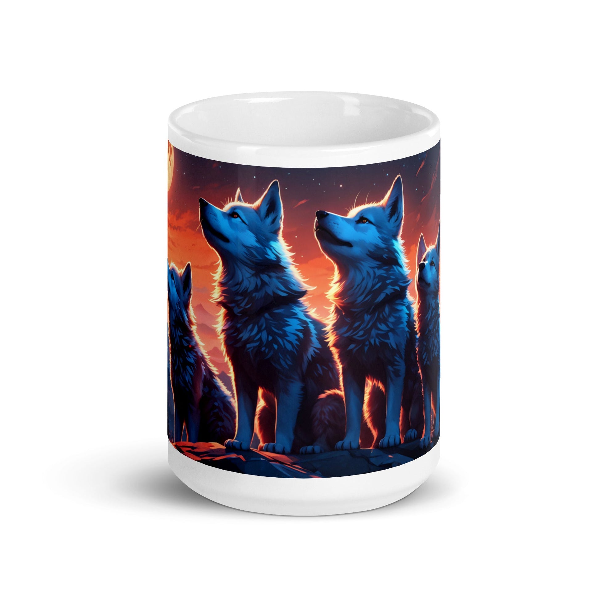 Wolf Cubs White Glossy Mug (11 oz, 15 oz, 20 oz) - Mugs - Discovery Co.