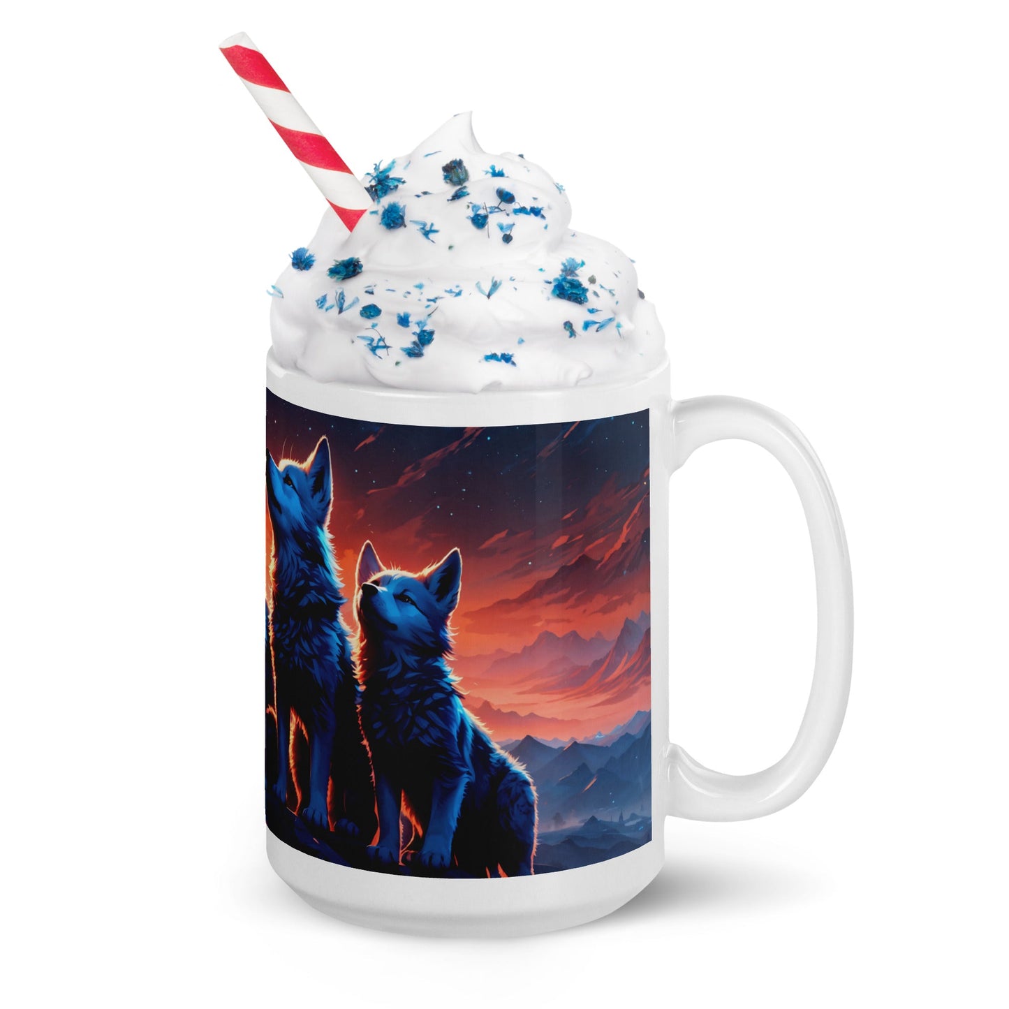 Wolf Cubs White Glossy Mug (11 oz, 15 oz, 20 oz) - Mugs - Discovery Co.