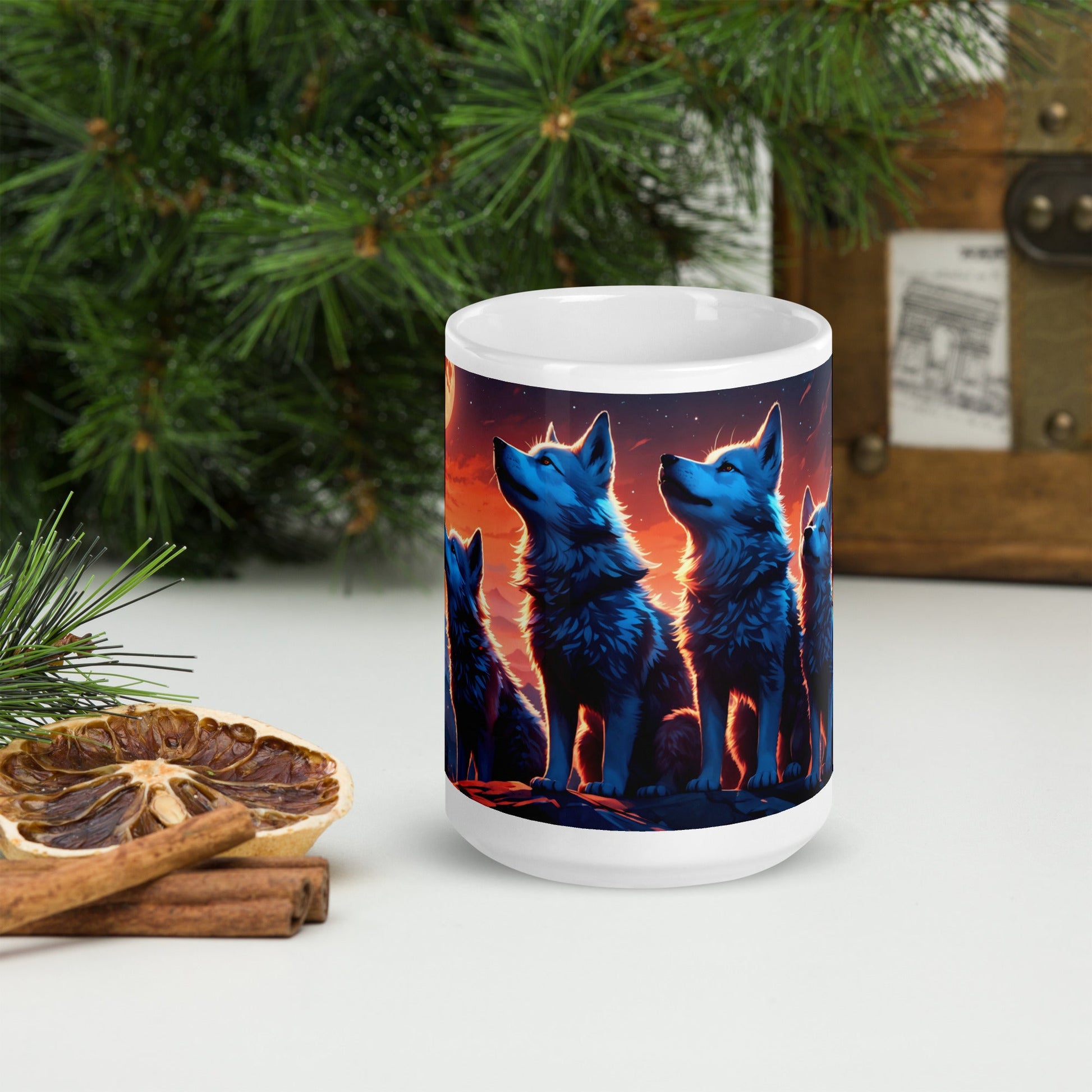 Wolf Cubs White Glossy Mug (11 oz, 15 oz, 20 oz) - Mugs - Discovery Co.