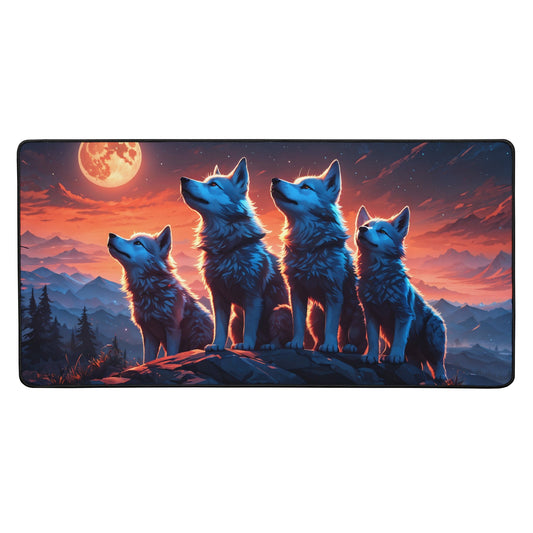 Wolf Pups Desk Mat - Mouse Pads - Discovery Co.