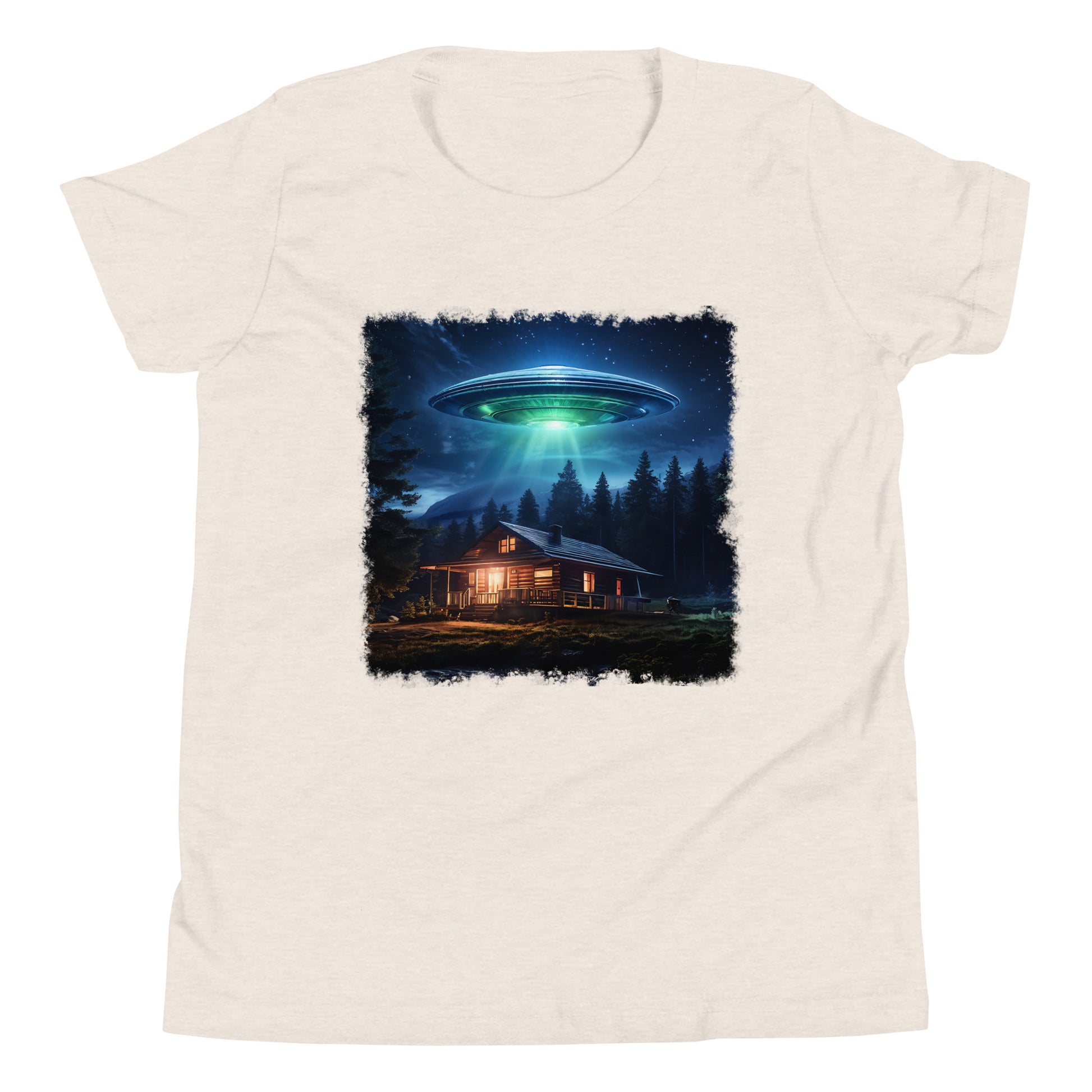 UFO Over Cabin Youth Short Sleeve T-Shirt - Discovery Co.