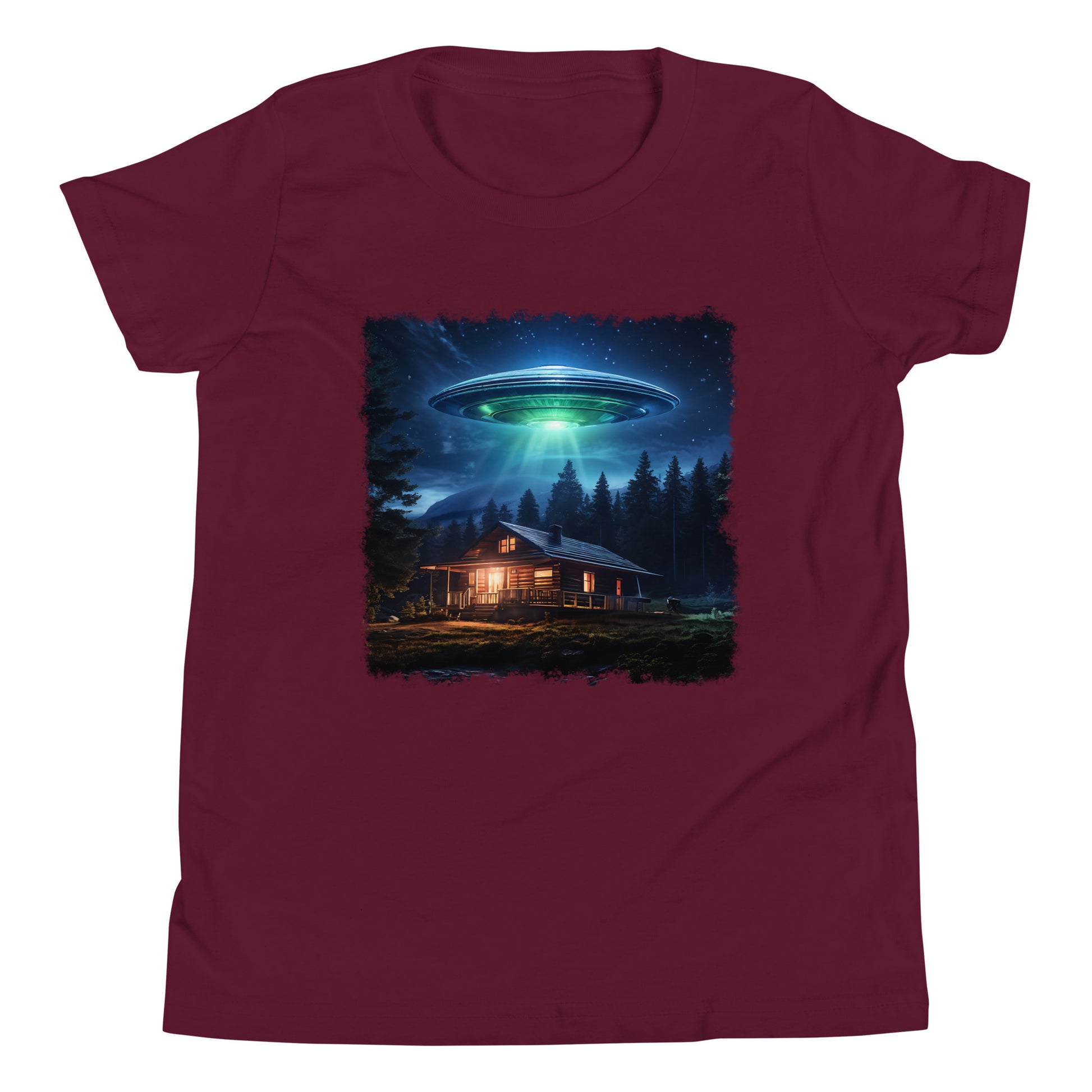 UFO Over Cabin Youth Short Sleeve T-Shirt - Discovery Co.