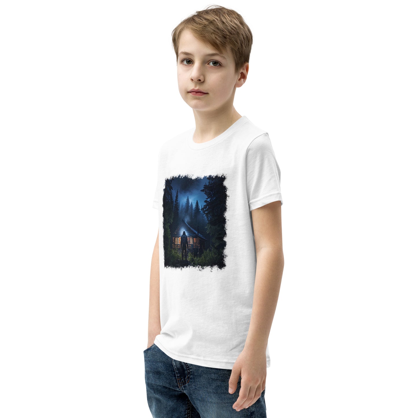 Bigfoot Visit Youth Short Sleeve T-Shirt